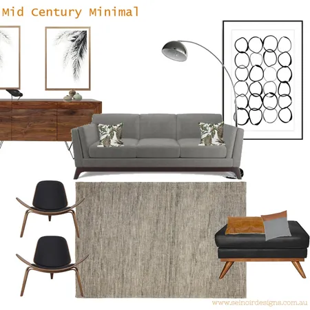 Mid Century Minimal Interior Design Mood Board by Sel Noir Designs  on Style Sourcebook