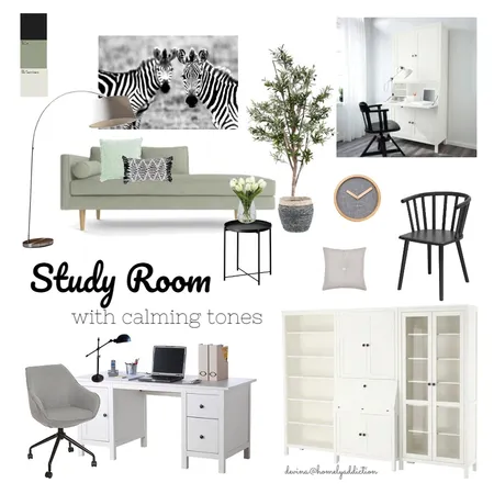 Study room Interior Design Mood Board by HomelyAddiction on Style Sourcebook