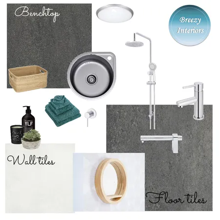 Modern Industrial bathroom Interior Design Mood Board by Breezy Interiors on Style Sourcebook