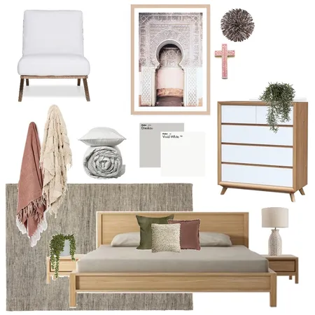 Guest Bedroom Interior Design Mood Board by Ellens.edit on Style Sourcebook