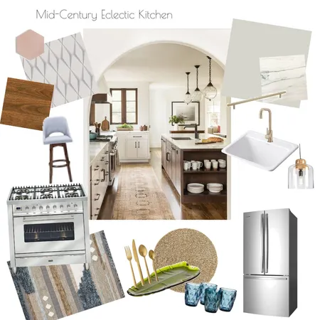 Mid Century Kitchen Interior Design Mood Board by HannahC on Style Sourcebook