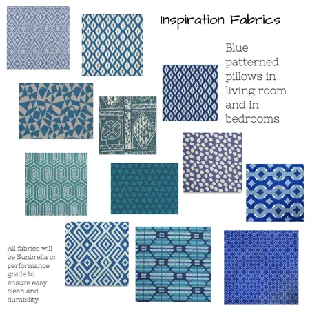SBH Bold Blue Fabrics Interior Design Mood Board by tkulhanek on Style Sourcebook