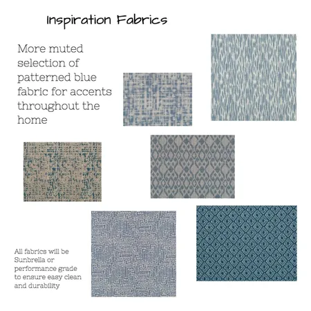 SBH Muted Blue Patterns Interior Design Mood Board by tkulhanek on Style Sourcebook