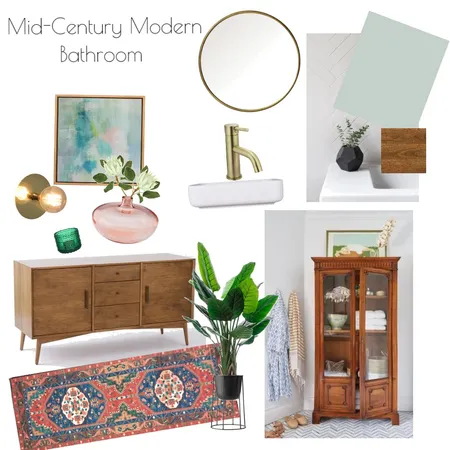 Mid Century Bathroom Interior Design Mood Board by HannahC on Style Sourcebook