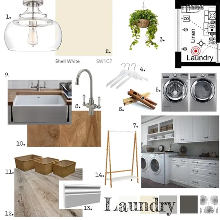 Laundry Sample Board Interior Design Mood Board by Kailey van den Oever on Style Sourcebook