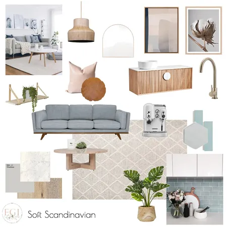 Soft Scandinavian Interior Design Mood Board by Eliza Grace Interiors on Style Sourcebook