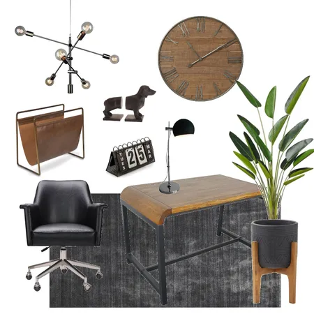 Industrial Office Interior Design Mood Board by braydee on Style Sourcebook