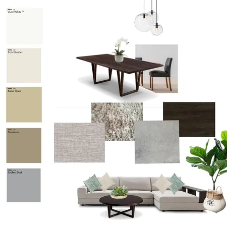 Deb &amp; Craig - Living/Dining No 3 Interior Design Mood Board by Judyw on Style Sourcebook