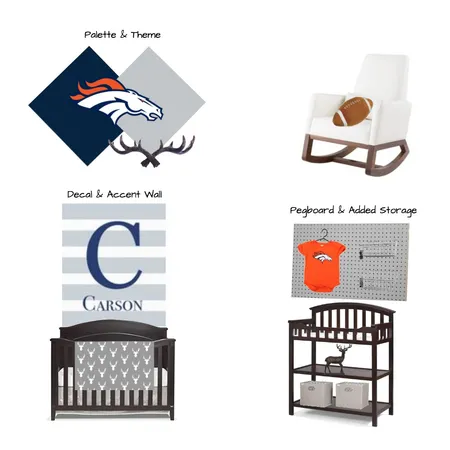 Football &amp; Forest Nursery Interior Design Mood Board by torilewi on Style Sourcebook