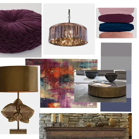 Warm Purple Interior Design Mood Board by soha on Style Sourcebook