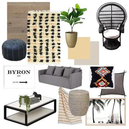 Moroccan Beach Living Interior Design Mood Board by The Cali Design  on Style Sourcebook