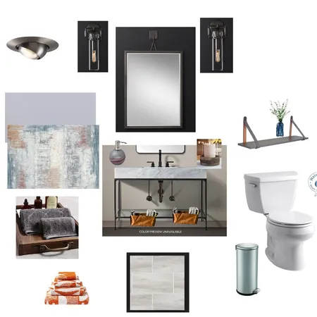 powder room Interior Design Mood Board by Skk on Style Sourcebook