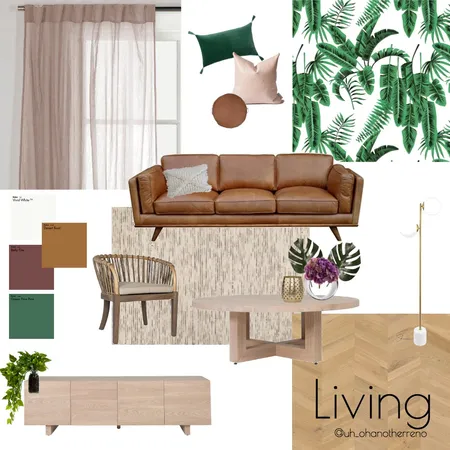 Pink and Timber Living Room Interior Design Mood Board by AnnabelFoster on Style Sourcebook