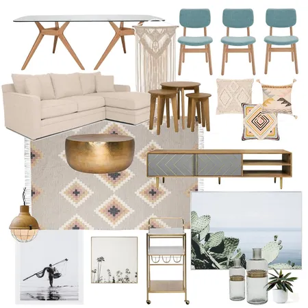 Clarks Beach - Lounge/Dining Interior Design Mood Board by gemmac on Style Sourcebook