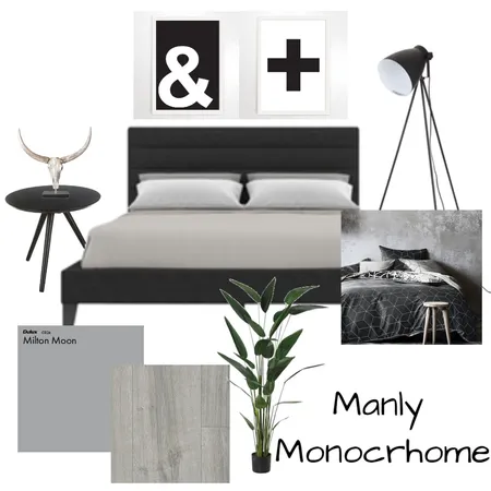 Manly Monochrome Interior Design Mood Board by Hayleymichelle on Style Sourcebook