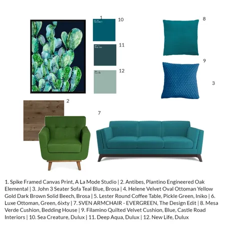 teal/green/acqua Interior Design Mood Board by MKT on Style Sourcebook