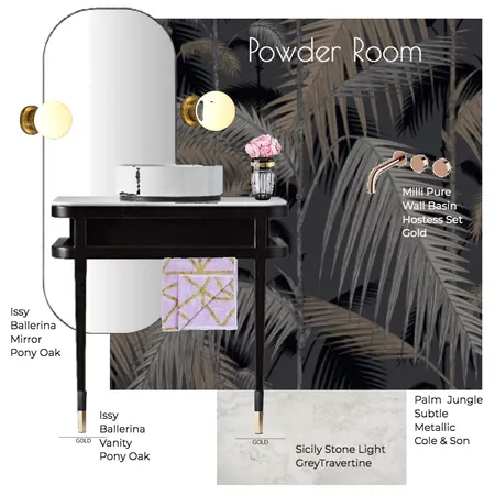 Powder Room Interior Design Mood Board by LeonaMirtschin on Style Sourcebook
