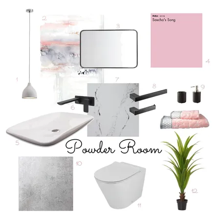 Powder Room Interior Design Mood Board by gsagoo on Style Sourcebook