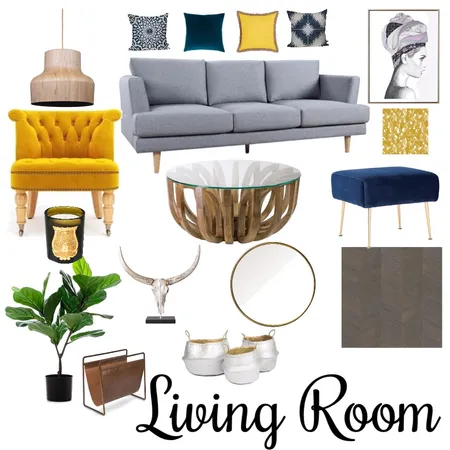 Living Room Interior Design Mood Board by Majeda Mustapha on Style Sourcebook