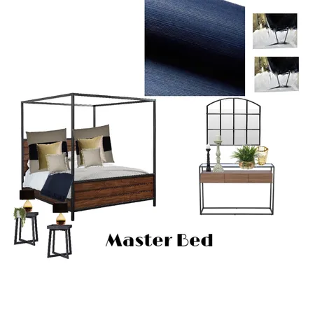 Master Bed Modern Industrial/Duplex Interior Design Mood Board by MimRomano on Style Sourcebook