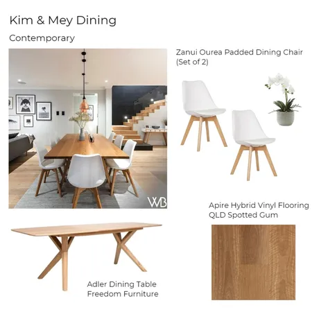 Kim &amp; Mey Dining 2 Interior Design Mood Board by Happy House Co. on Style Sourcebook