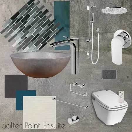 Salter Point Ensuite Interior Design Mood Board by ElzenDesign on Style Sourcebook