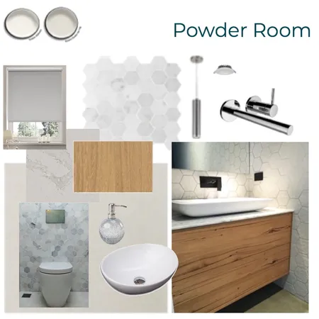 Mod Dezign Powder Room Interior Design Mood Board by MODDEZIGN on Style Sourcebook