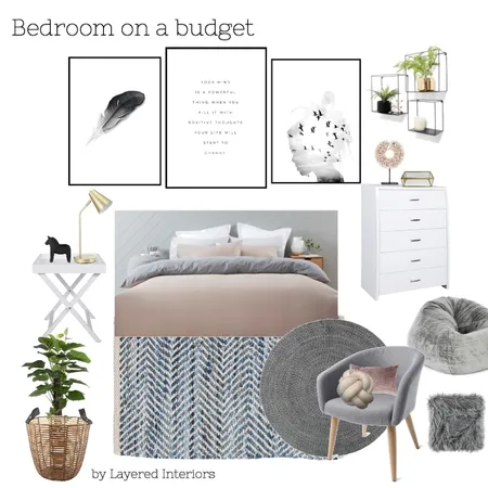 Bedroom on a budget 3 Interior Design Mood Board by JulesHurd on Style Sourcebook