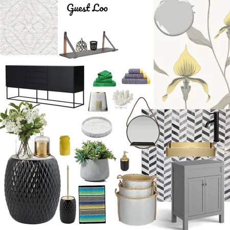 Guest Bathroom Interior Design Mood Board by Tracylee on Style Sourcebook