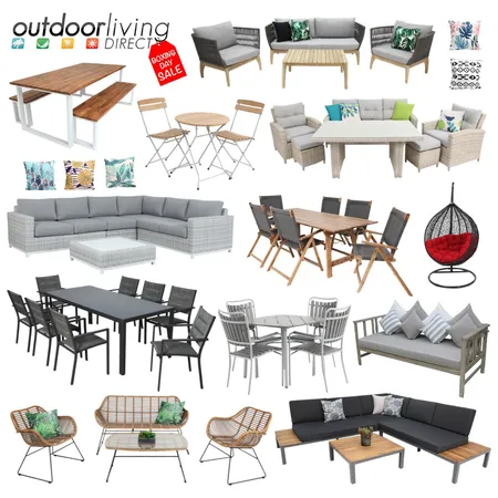 Outdoor living boxing day Interior Design Mood Board by Thediydecorator on Style Sourcebook