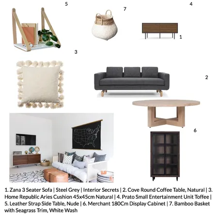 Living Room/ Kids Area Interior Design Mood Board by kylieworkman on Style Sourcebook
