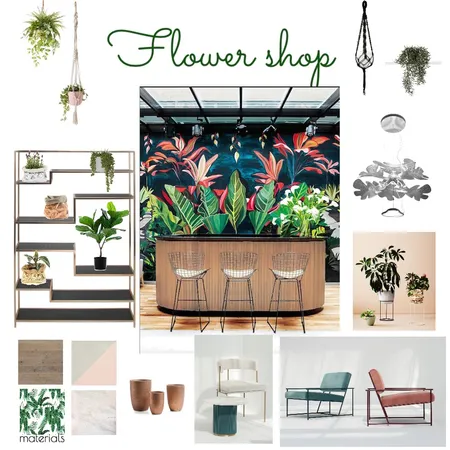 Flower shop Interior Design Mood Board by InStyle Idea on Style Sourcebook