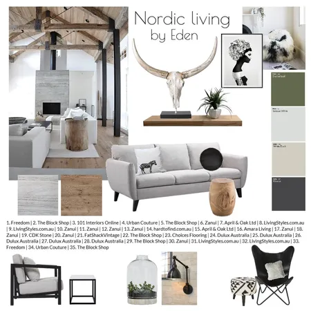Nordic living Interior Design Mood Board by edenparker4 on Style Sourcebook