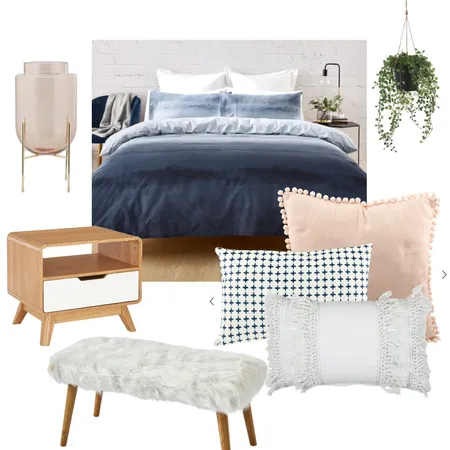 Blue Watercolour Bedroom Interior Design Mood Board by mariah.cooke on Style Sourcebook