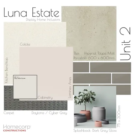 Unit 2 – Luna Estate (Homecorp) Interior Design Mood Board by incasrise on Style Sourcebook
