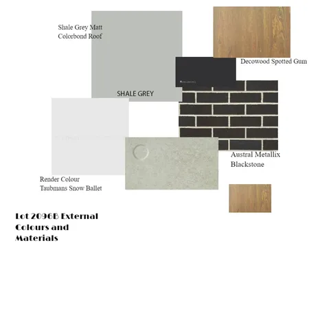 Lot 2096B Box Hill - Display Externals Interior Design Mood Board by MimRomano on Style Sourcebook