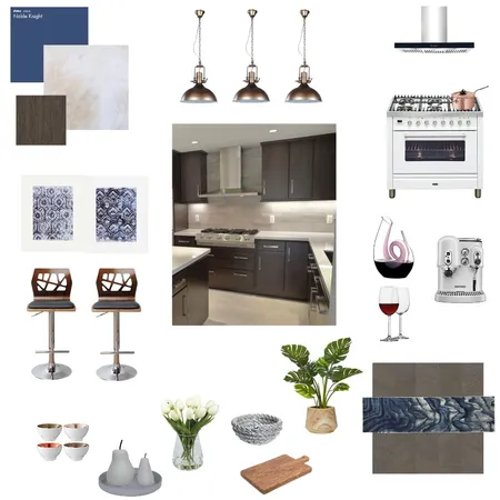 Dark Kitchen Interior Design Mood Board by MelissaBlack on Style Sourcebook