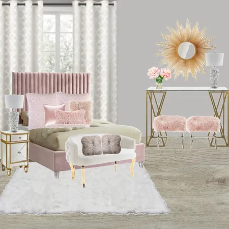 Girly Bedroom Interior Design Mood Board by theglam on Style Sourcebook