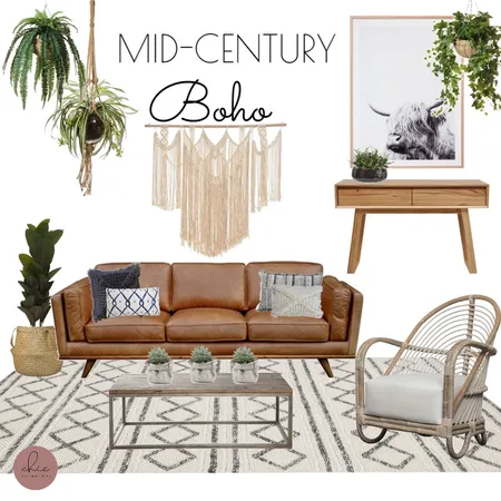 MID CENTURY BOHO Interior Design Mood Board by ChicDesigns on Style Sourcebook