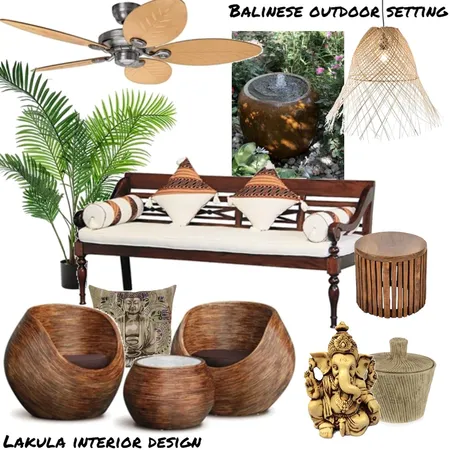 Balinese Outdoor Setting Interior Design Mood Board by Lakula Healthy Homes on Style Sourcebook