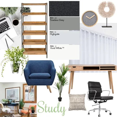 Study Interior Design Mood Board by Amyletitiabrown on Style Sourcebook