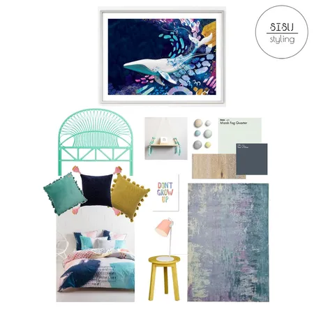 Asha's room Interior Design Mood Board by Sisu Styling on Style Sourcebook