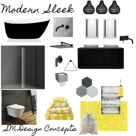 Modern Sleek Bath Interior Design Mood Board by LuvDesign on Style Sourcebook