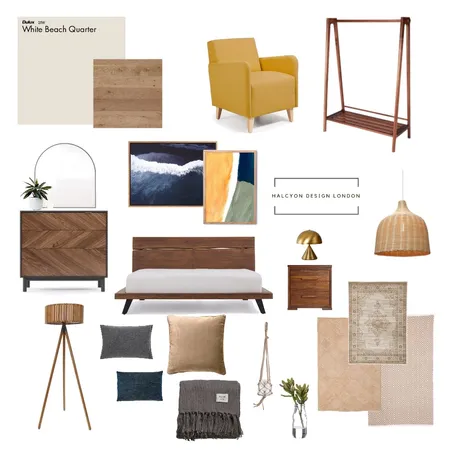 Masculine Bedroom Interior Design Mood Board by RachaelBell on Style Sourcebook