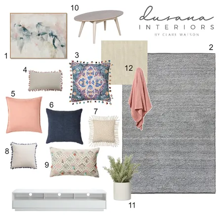 Lounge Room Interior Design Mood Board by Dusana Interiors on Style Sourcebook