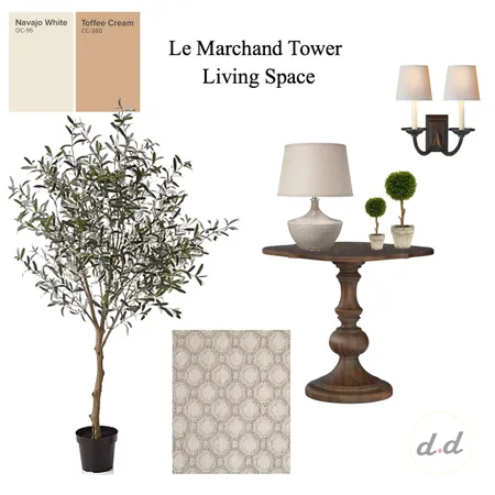 Le Marchand Tower Living Space Interior Design Mood Board by dieci.design on Style Sourcebook