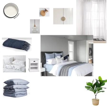Black master bedroom Interior Design Mood Board by Jennysaggers on Style Sourcebook