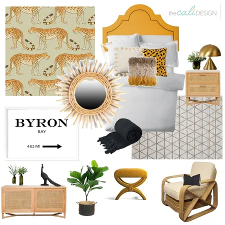 Tiger bedroom Interior Design Mood Board by The Cali Design  on Style Sourcebook