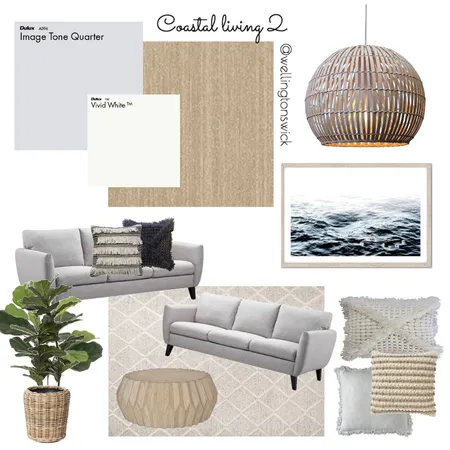 Coastal living room 2 Interior Design Mood Board by JessWell on Style Sourcebook