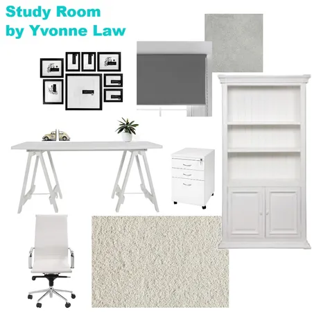 Study Room Interior Design Mood Board by YvonneLaw on Style Sourcebook